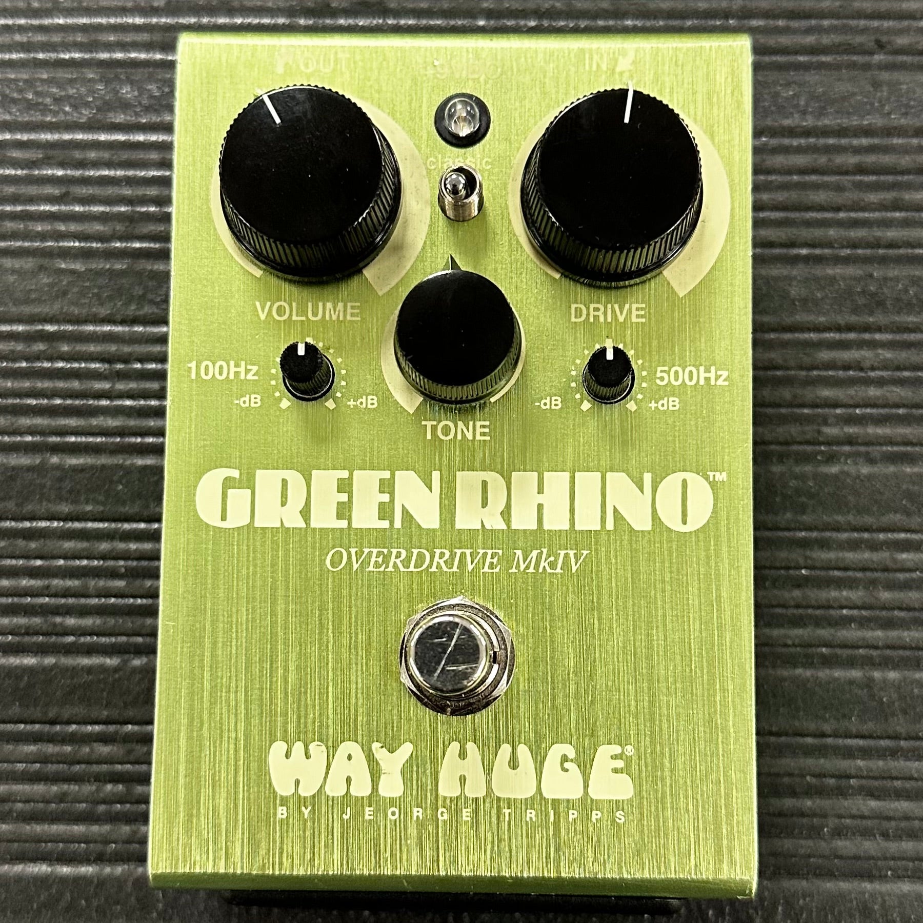 Used Way Huge WHE207 Green Rhino MKIV Overdrive Pedal TSS3492