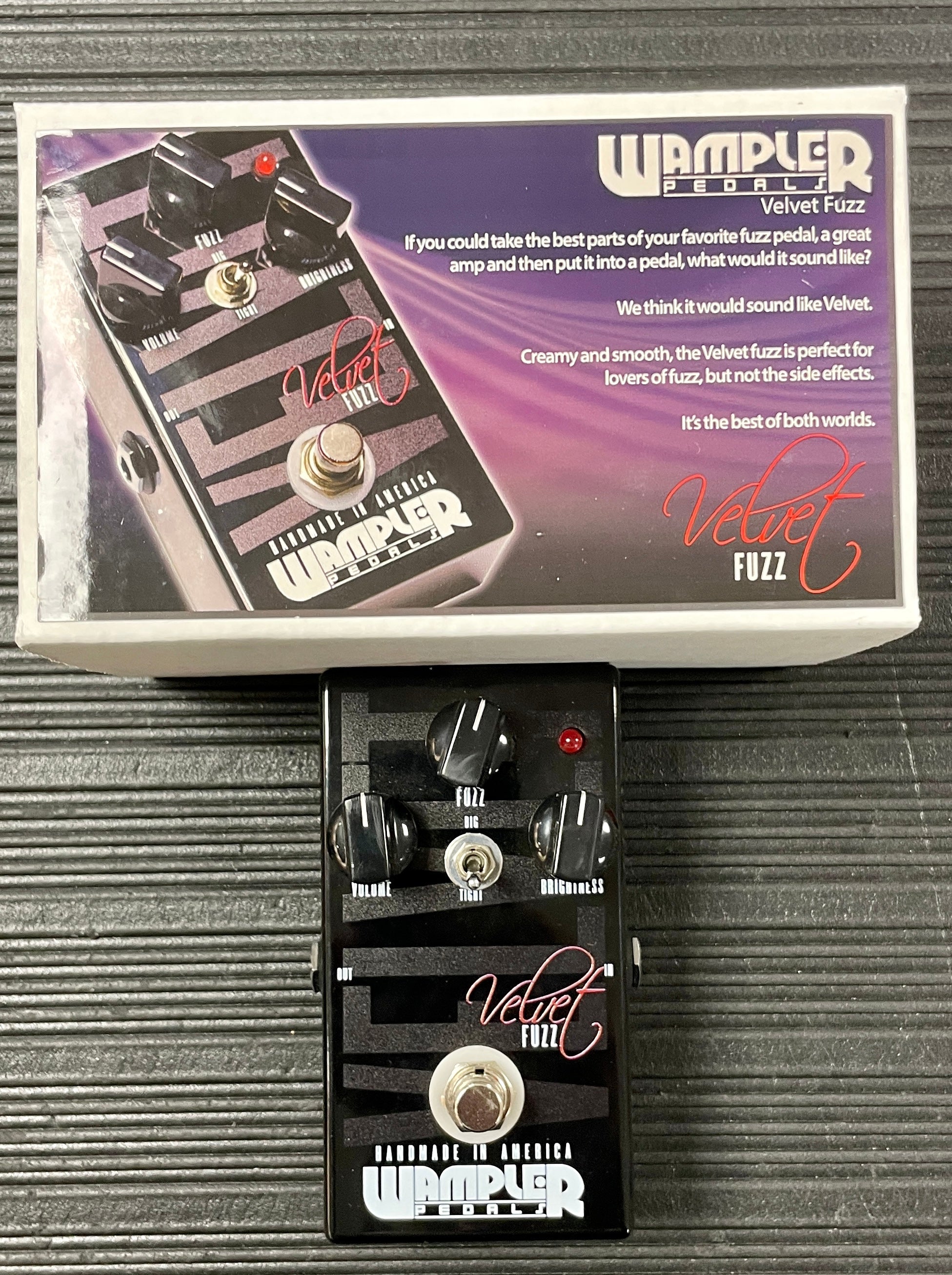 Used Wampler Velvet Fuzz Pedal w/Box TSS2897