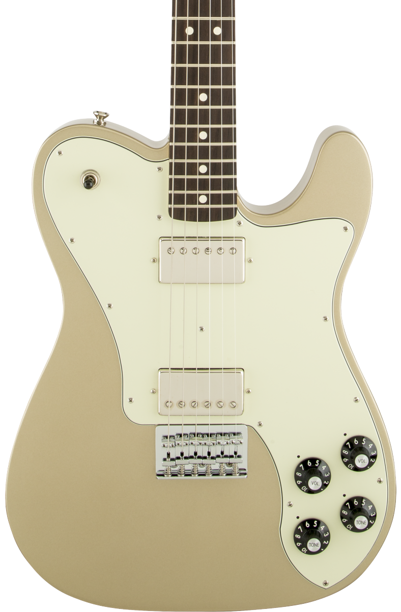 Fender Chris Shiflett Telecaster Deluxe RW Shoreline Gold w/case