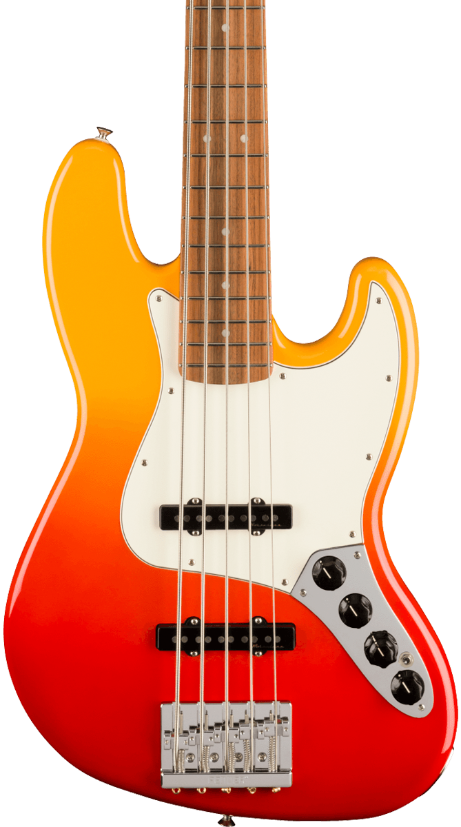 Fender Player Plus Jazz Bass V PF Tequila Sunrise w/bag – Tone