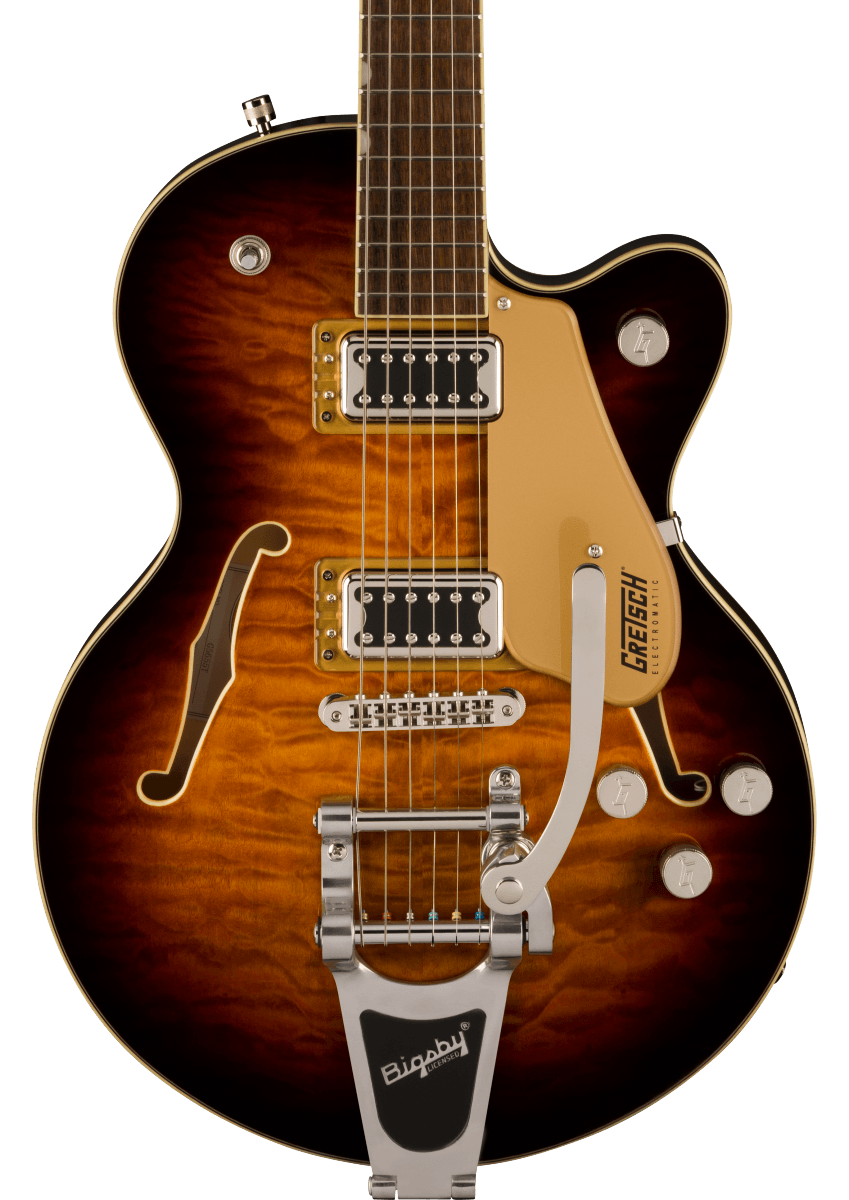 Gretsch G5655T-QM Electromatic Center Block Jr. Single-Cut Quilted Maple  w/Bigsby Sweet Tea