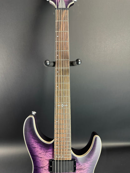 Fretboard of Used Schecter C1 Platinum.