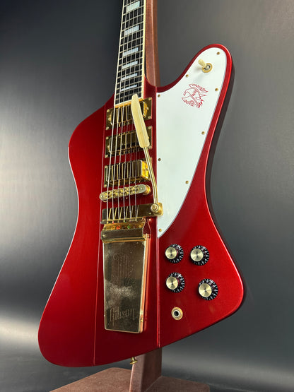 Front angle of Used 2006 Gibson Firebird VII Red Metallic.