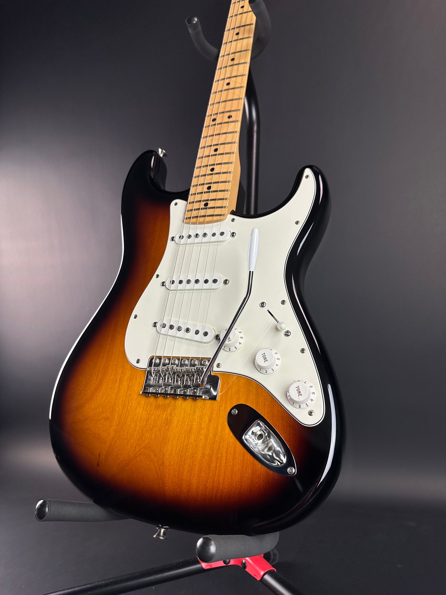 Front angle of Used Fender American Special Strat Burst.