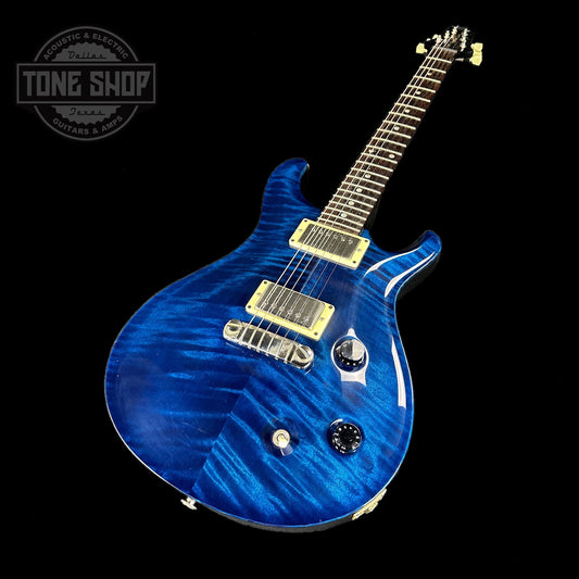 Front angle of Used 2001 PRS McCarty Whale Blue Moons.