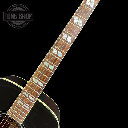 Fretboard of Used Gibson Hummingbird Pro.