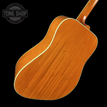 Back of neck of Used Gibson Custom Shop M2M Hummingbird Original Adi Red Spruce Top.