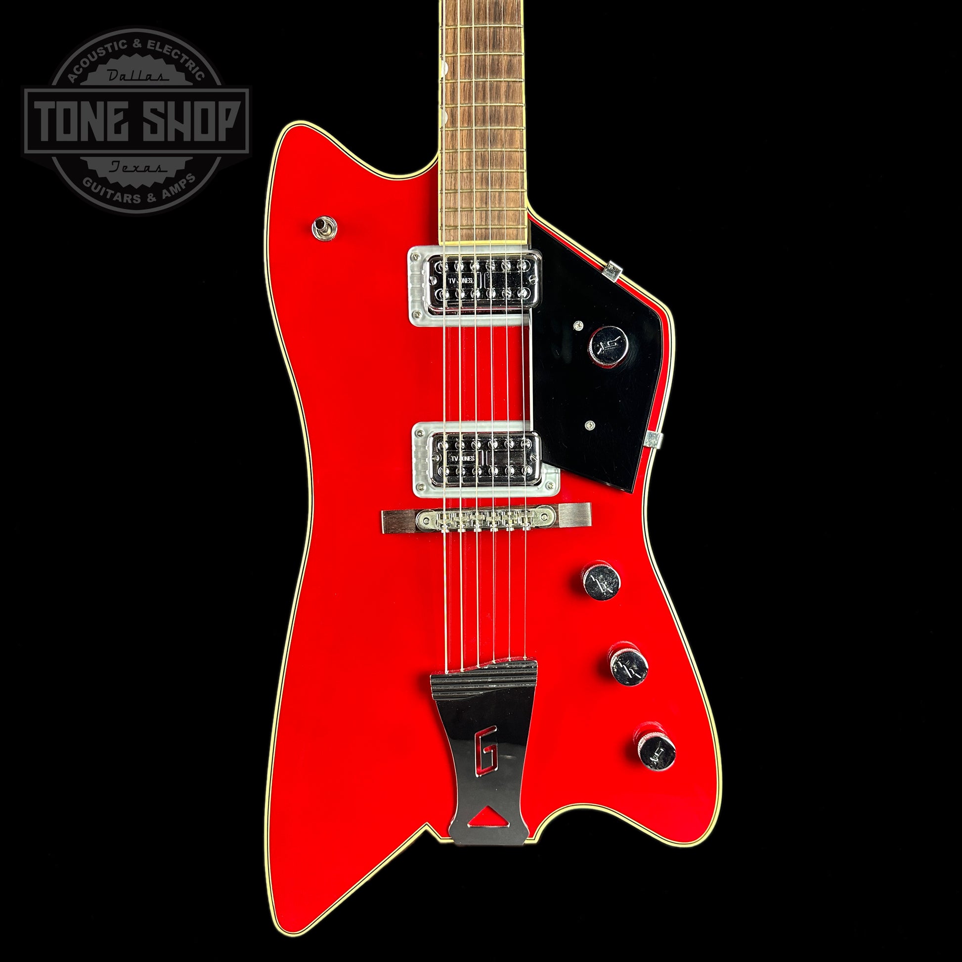 Front of Used Gretsch Billy-Bo G6199 Red.