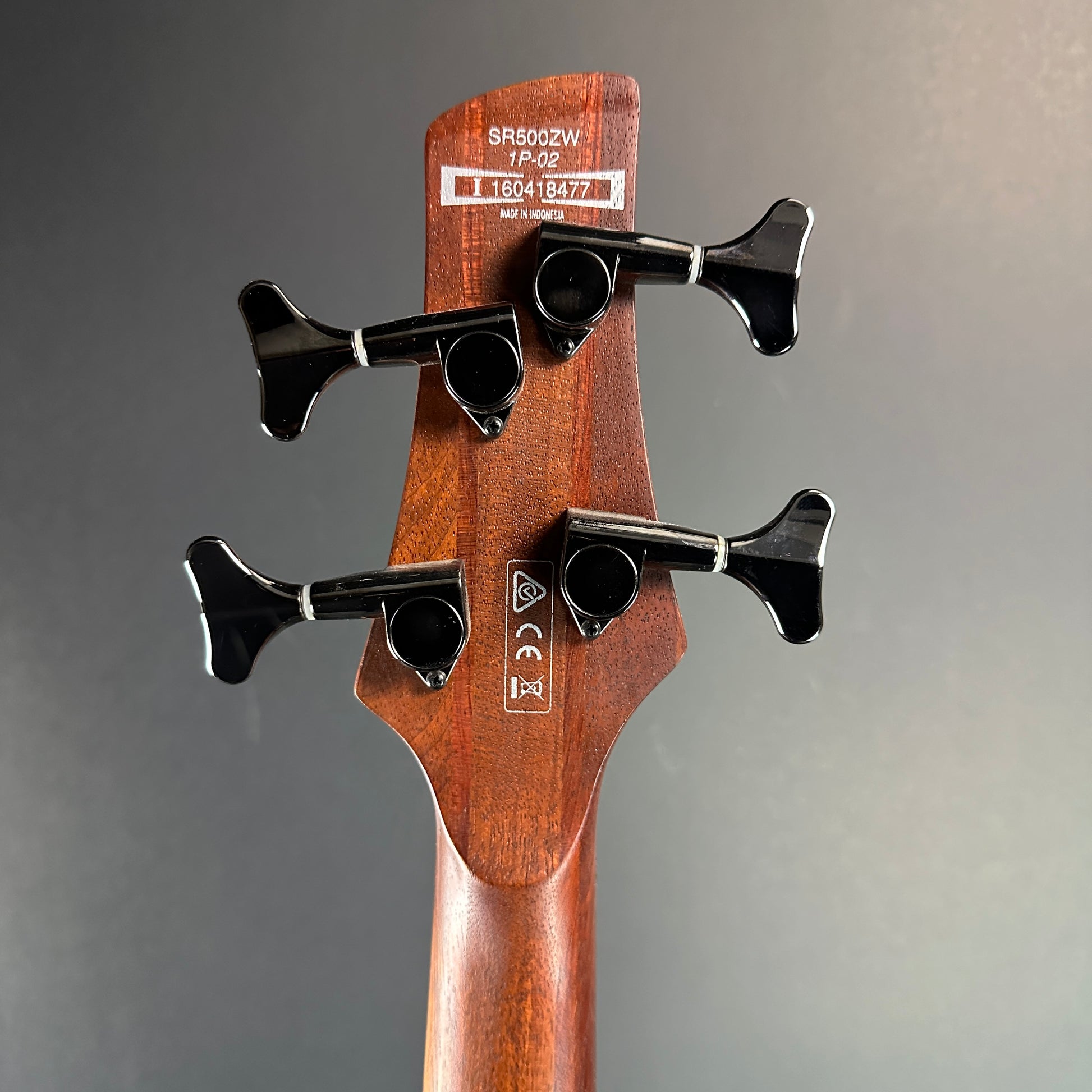 Back of headstock of Used Ibanez SF500ZW.