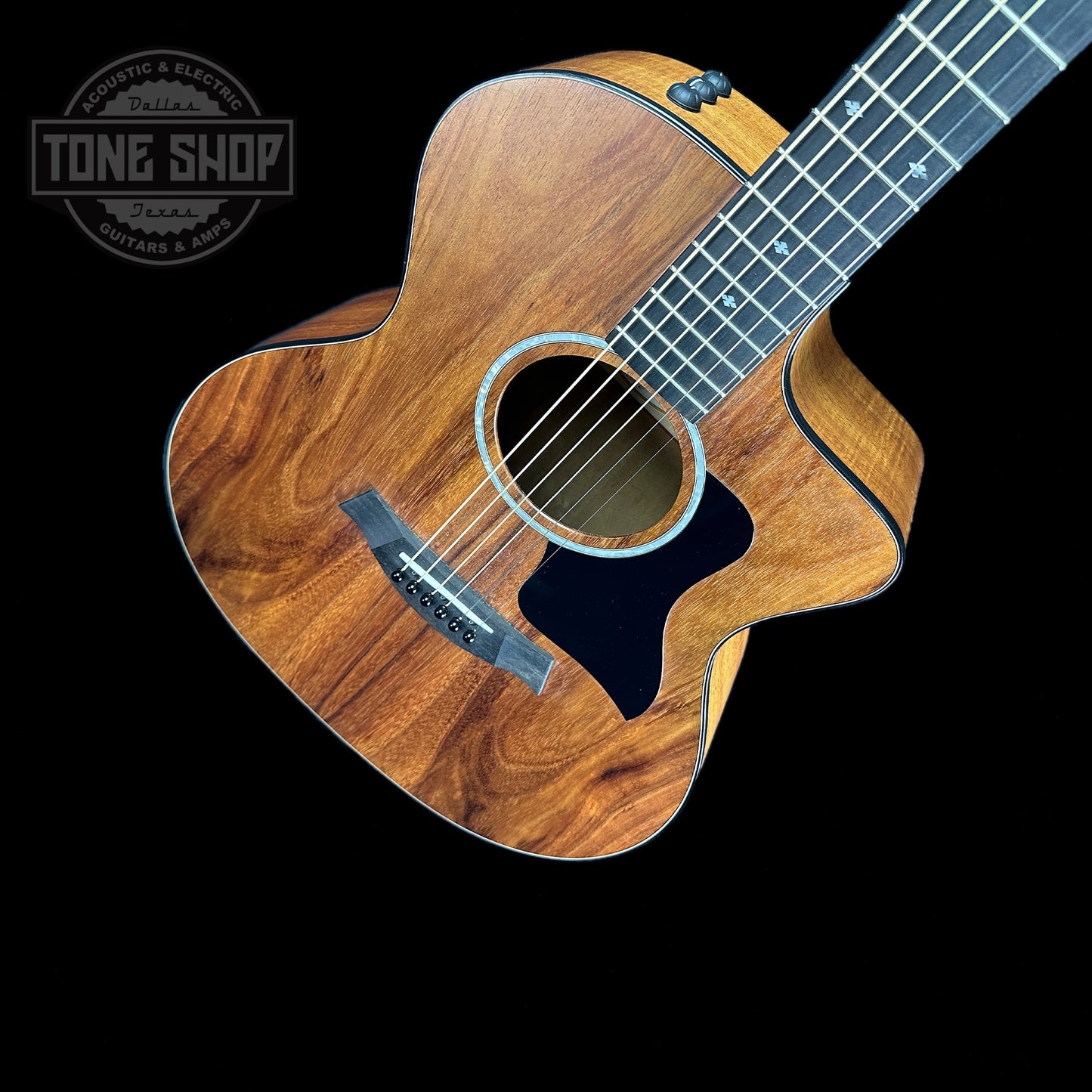 Front angle of Used Taylor 224ce-K DLX.