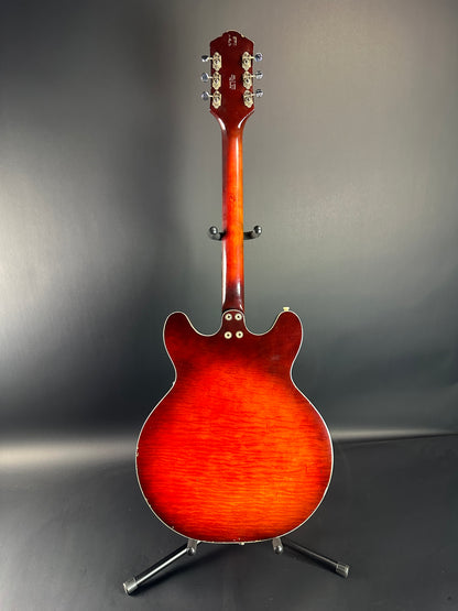 Full back of Vintage Silvertone 1454 Doublecut Redburst.