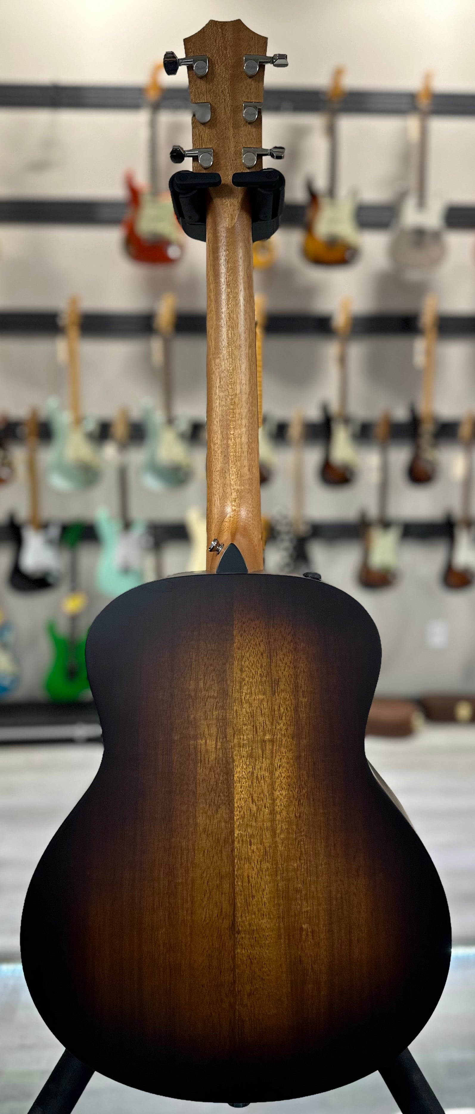 Full back of Used Taylor GS Mini Koa Plus w/bag TSS4192