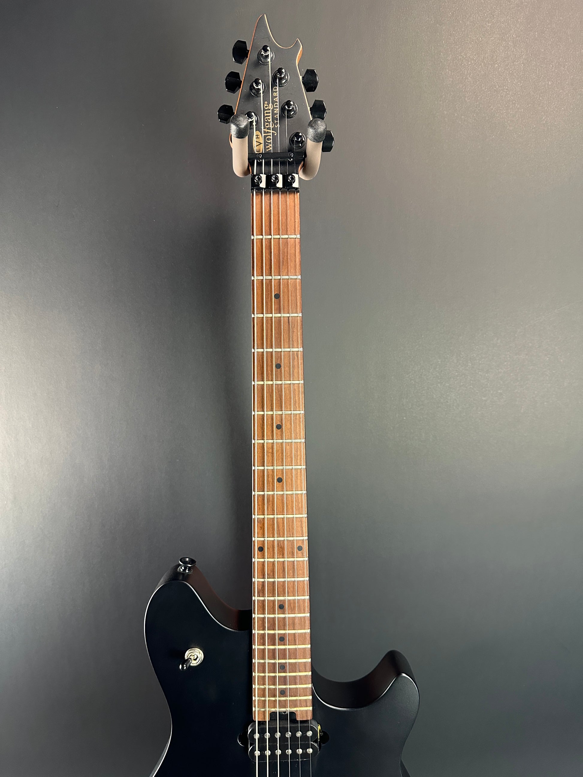 Fretboard of Used EVH Wolfgang Standard Satin Black.