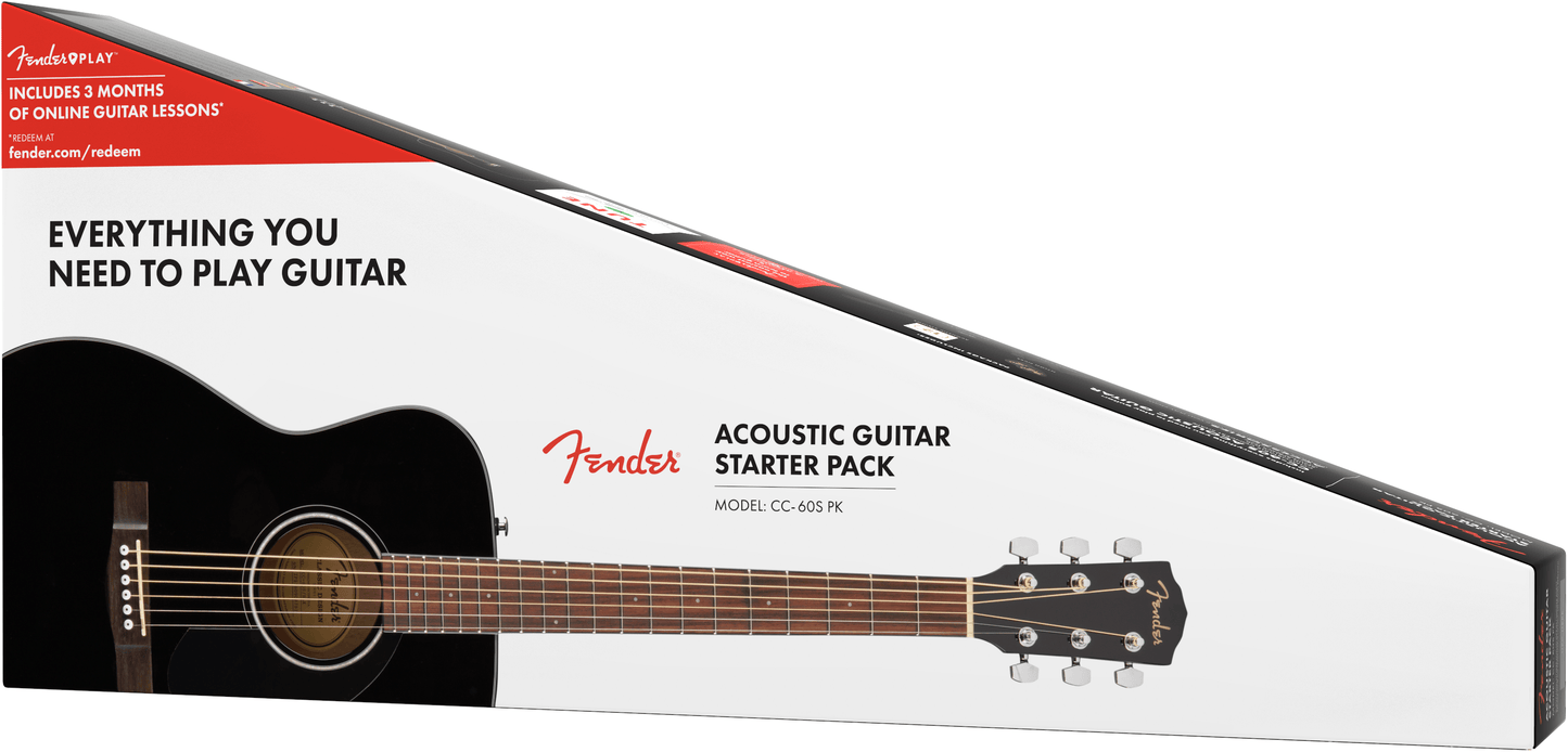 Box of Fender CC-60S Concert Pack V2 Black.