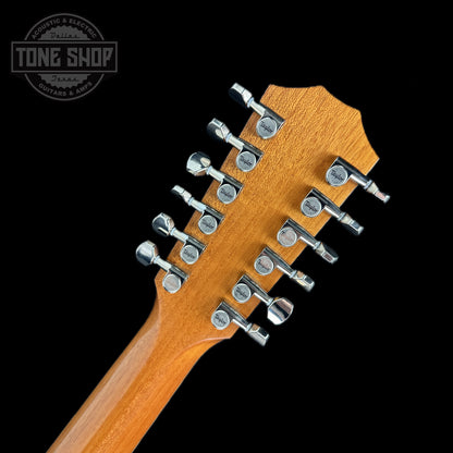 Back of headstock of Used Taylor 856ce 12 String.