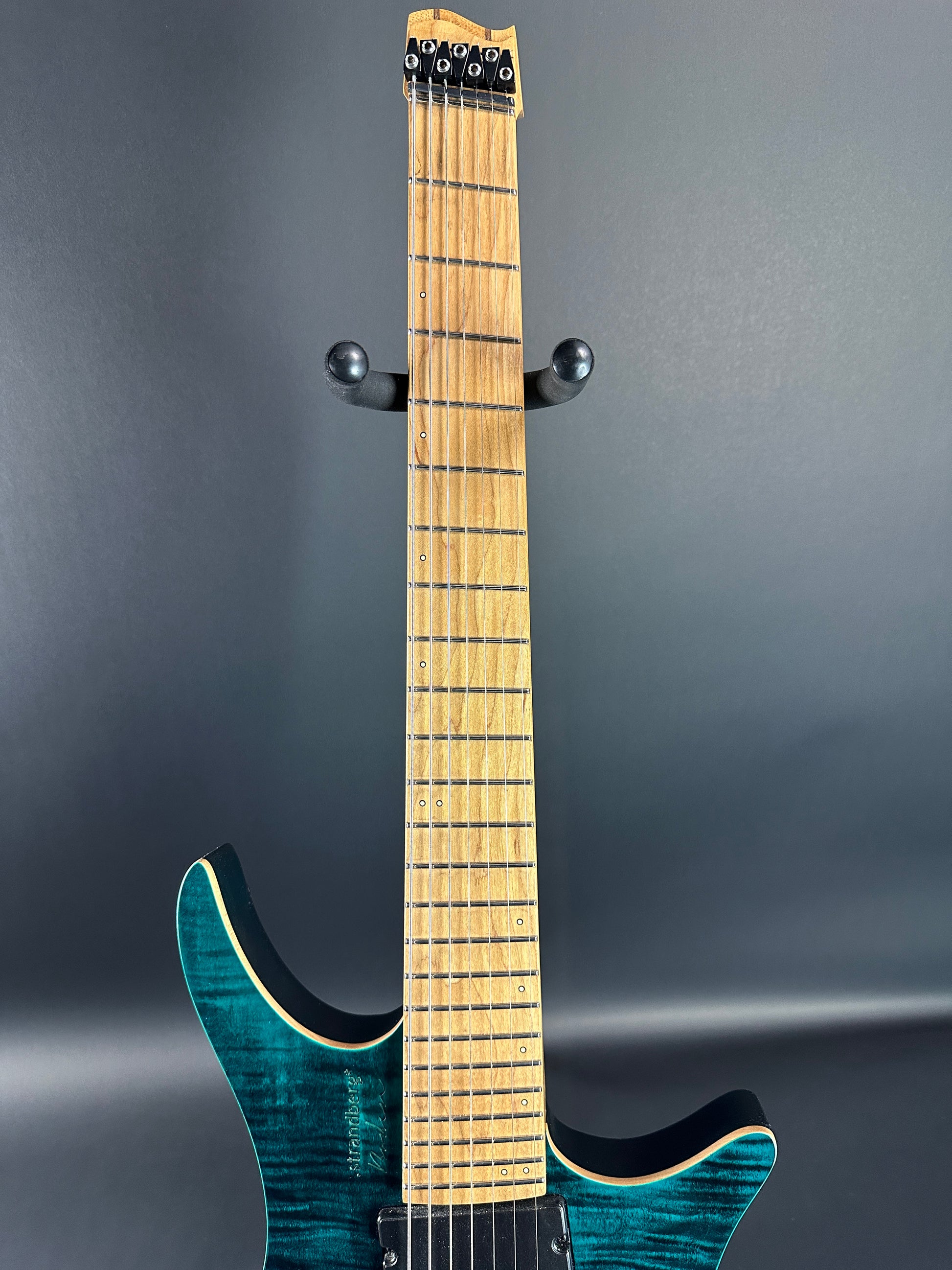 Fretboard of Used Strandberg Boden Standard 7 Green.