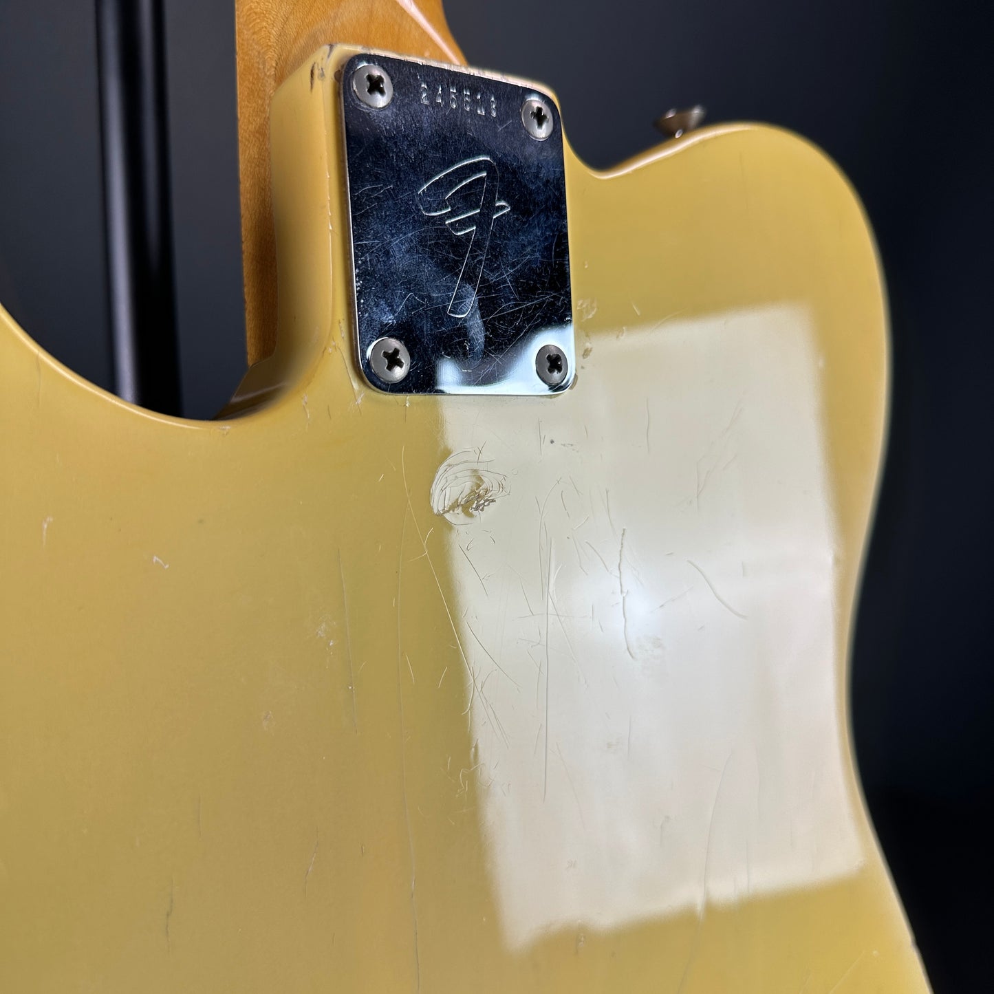 Marks on back of Vintage 1968 Fender Telecaster Vintage White.