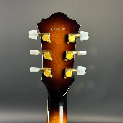 Back of headstock of Used Ibanez GB10 George Benson.