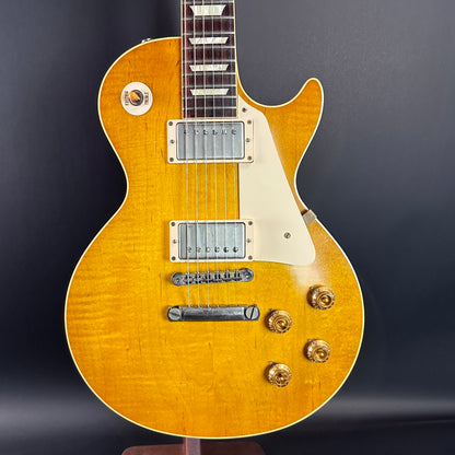 Front of Used 2014 Gibson 1958 Les Paul Reissue VOS Lemonburst.