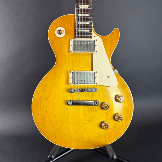 Front of Used 2014 Custom Shop Gibson 1958 Les Paul Lemonburst VOS.