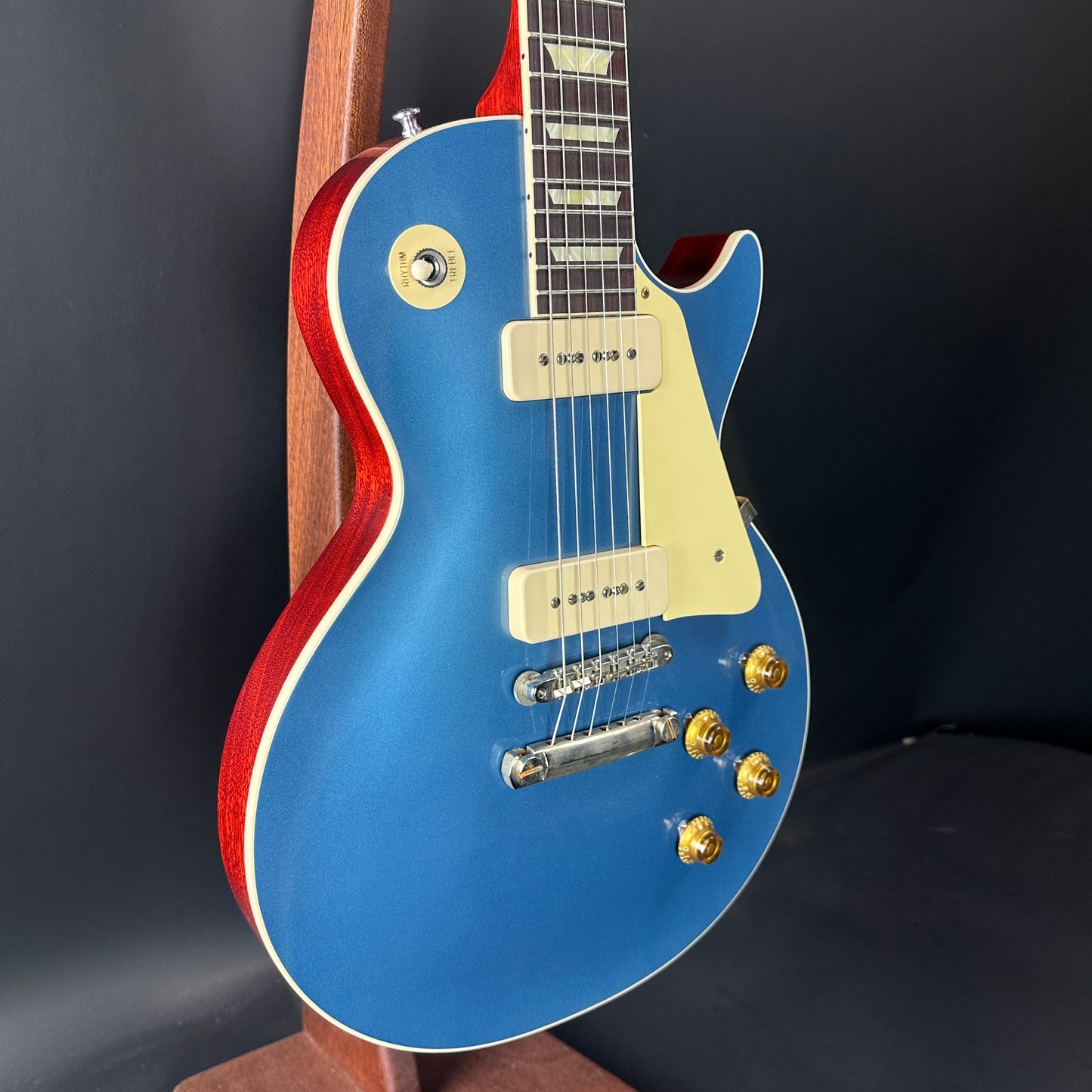 Used 2024 Gibson Custom Shop M2M 1956 Reissue Chambered Les Paul VOS Pelham Blue w/case TSU19136