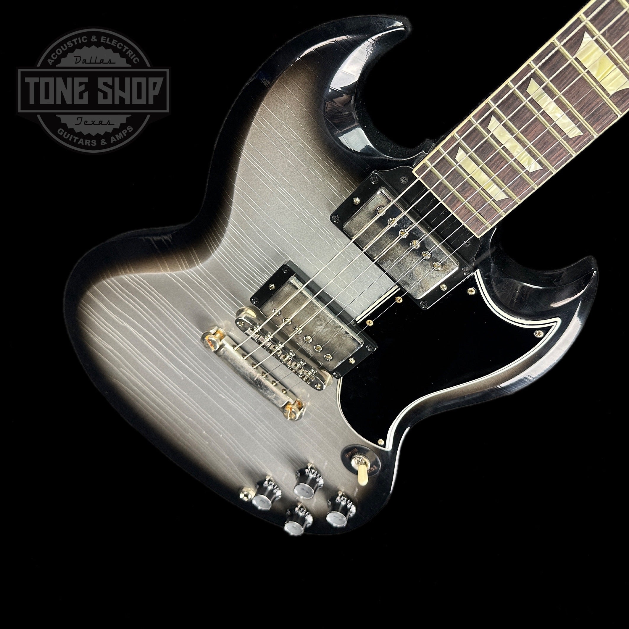 Gibson Custom Shop M2M 1961 SG Standard Silverburst Stop Bar Murphy Lab  Ultra Light Aged w/case