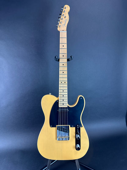 Full front of Used 2015 Fender Classic Player Baja Telecaster Blonde.