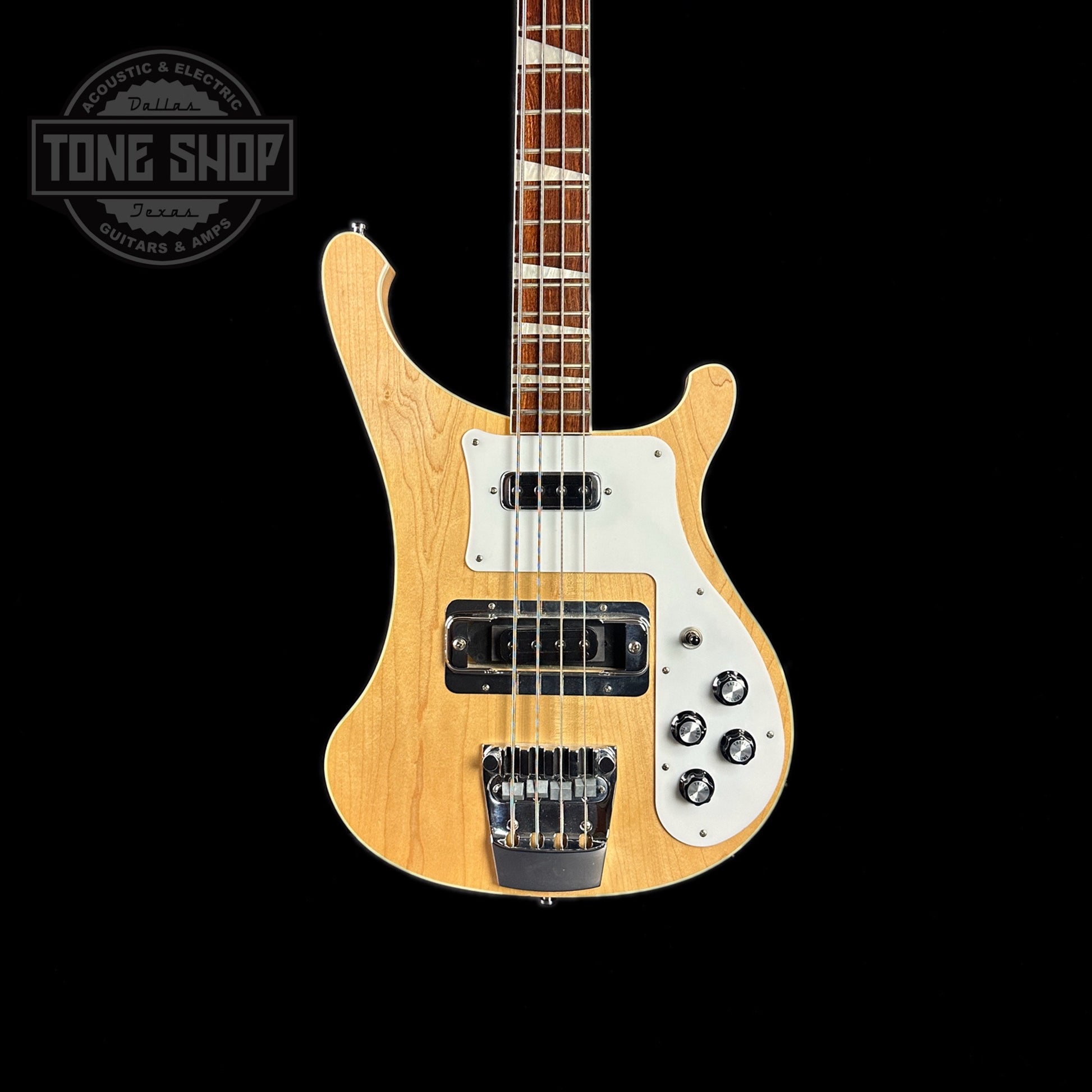 Front of body of Used 2013 Rickenbacker 4003 Maple Glow Bass.