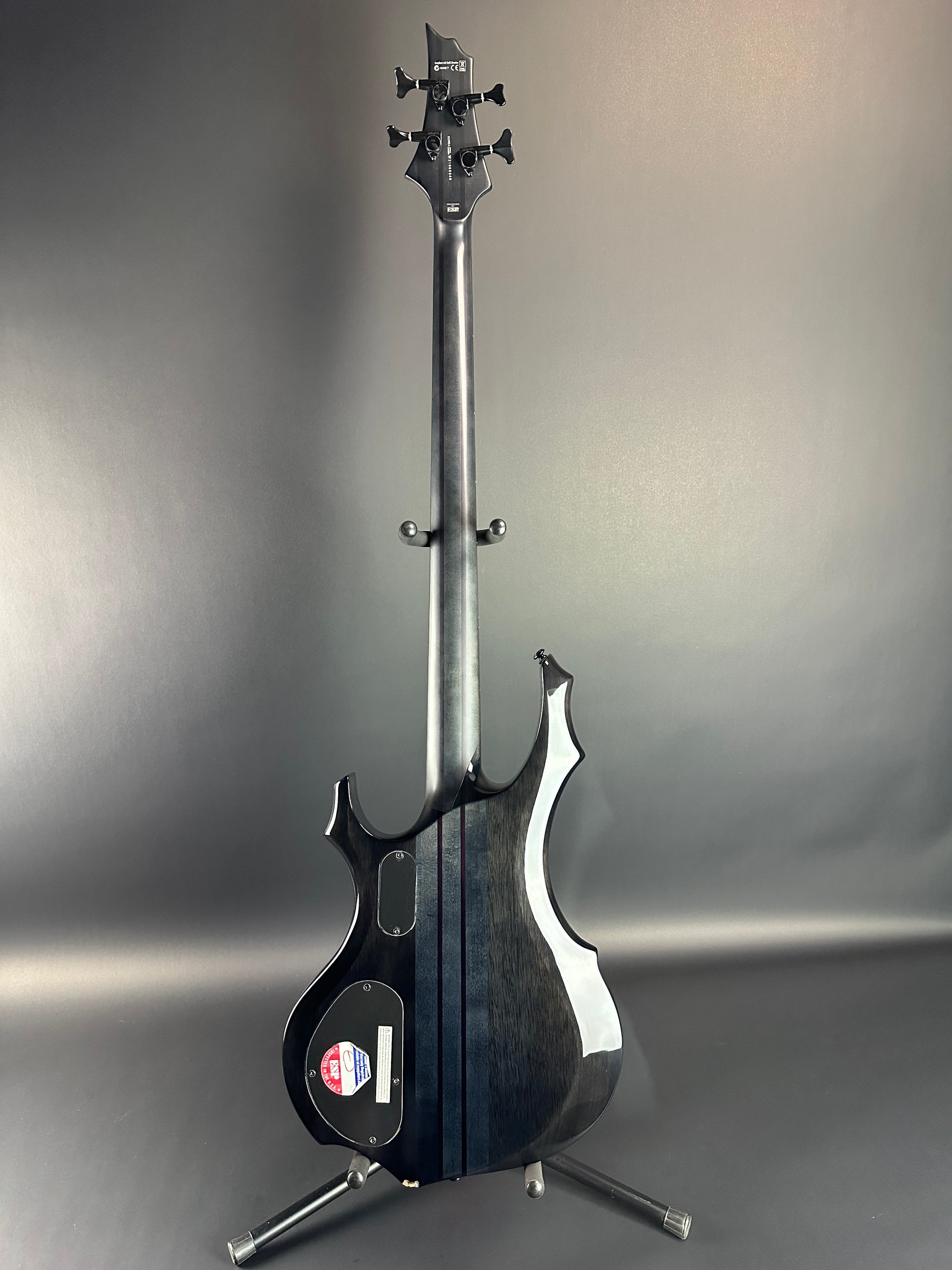 Full back of Used ESP LTD F1004 DLX Greyburst.