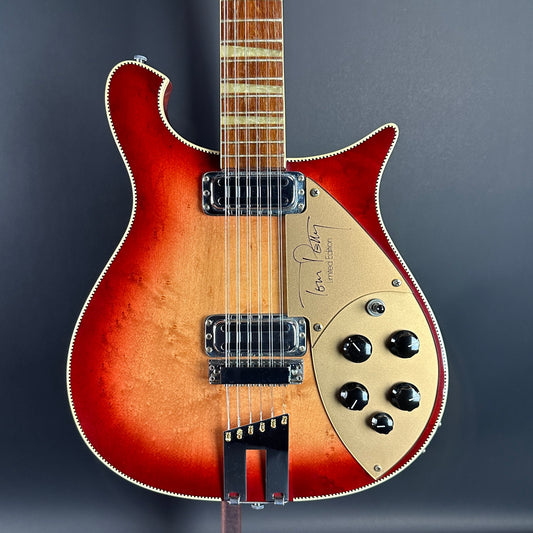 Front of Used 1992 Rickenbacker 660-12TP Tom Petty Signature Fireglo.