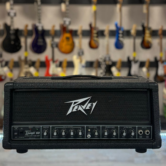 Front of Used Peavey Triumph 60 Head w/Footswitch 