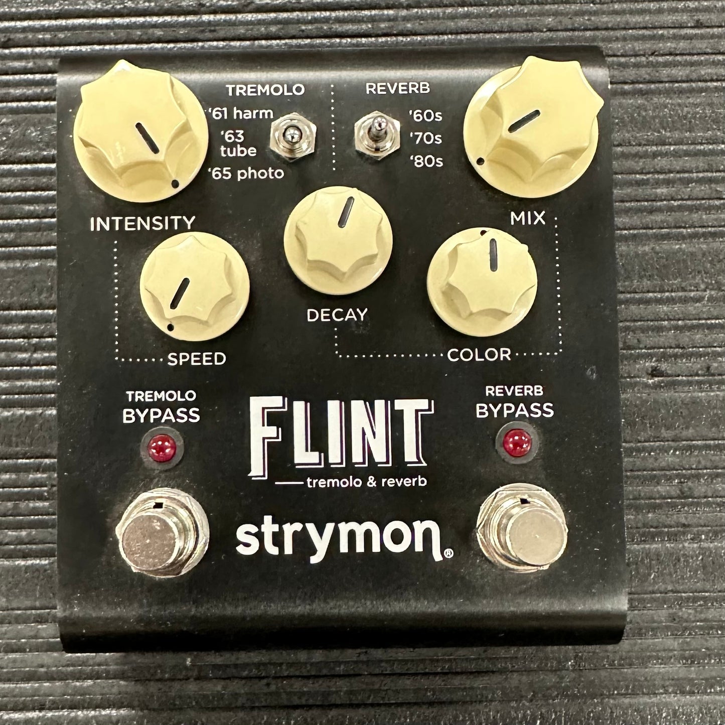 Top of Used Strymon Flint V1 Reverb/Tremolo w/box TSS4397