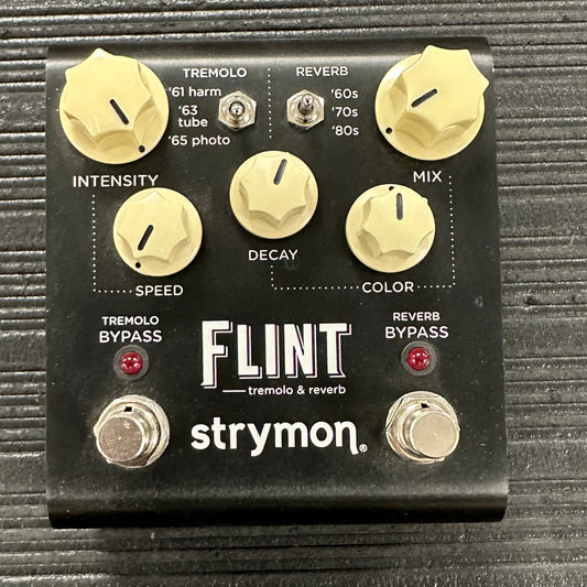 Top of Used Strymon Flint V1 Reverb/Tremolo w/box TSS4397