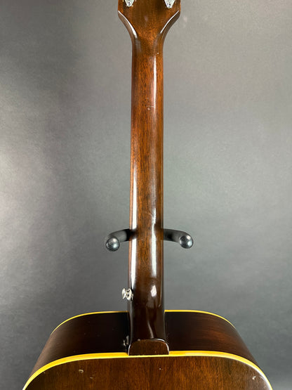 Back of neck of Vintage 1970 Gibson J-50.