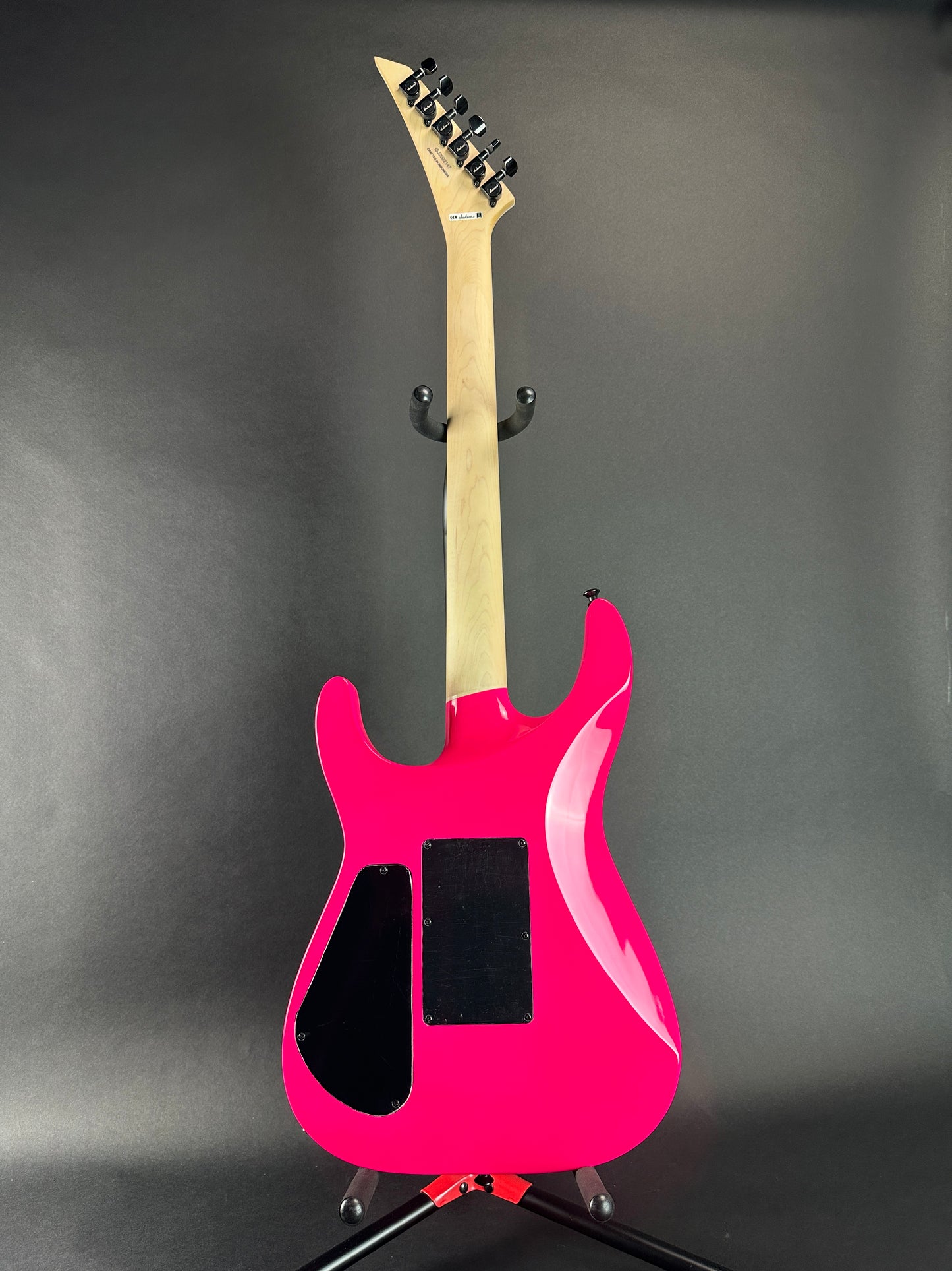 Full back of Used Jackson Pro Series SL2M Magenta.