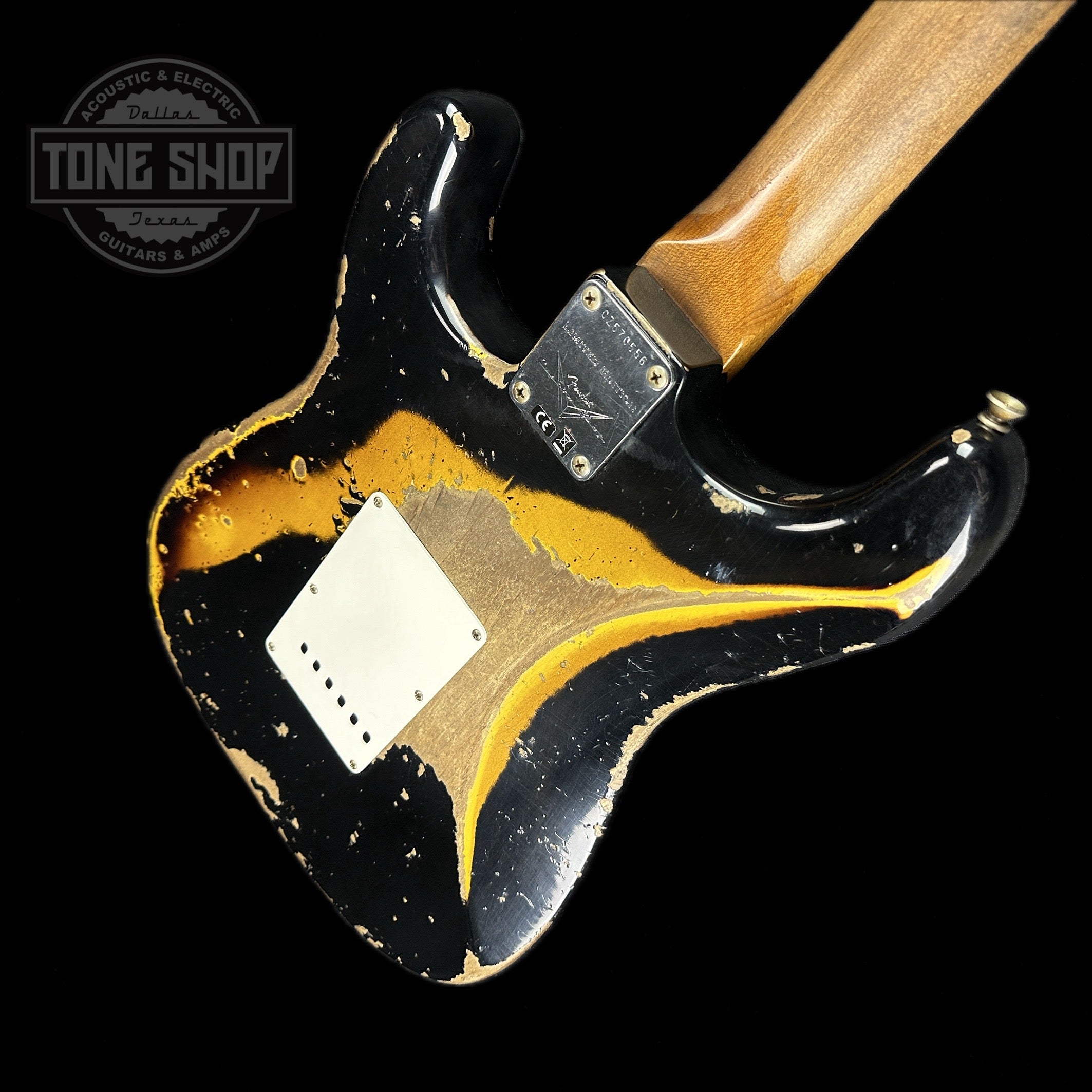 Fender Custom Shop Limited Edition Roasted 60 Strat Super Heavy Relic Aged  Black Over 3 Color Sunburst w/case