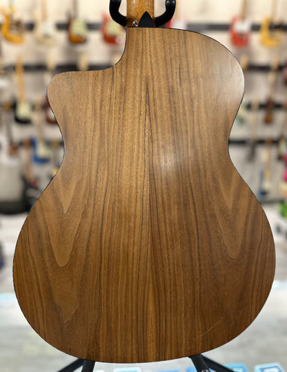 Back of Used Taylor 114CE Walnut w/bag TSS4422