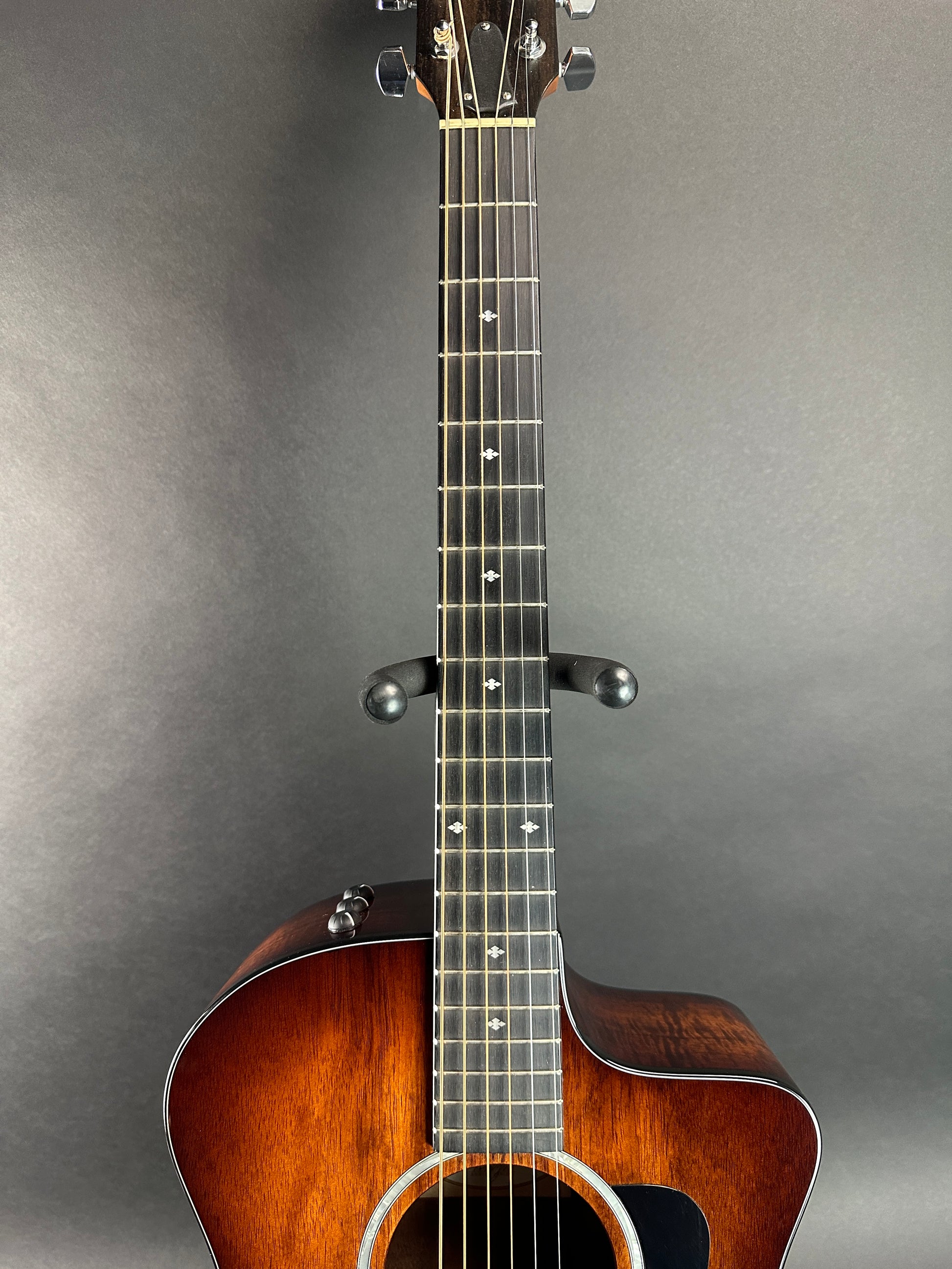 Fretboard of Used Taylor 224ce-K DLX Shaded Edgeburst.