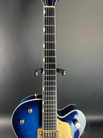 Fretboard of Used Gretsch G6120 SB Blueburst.