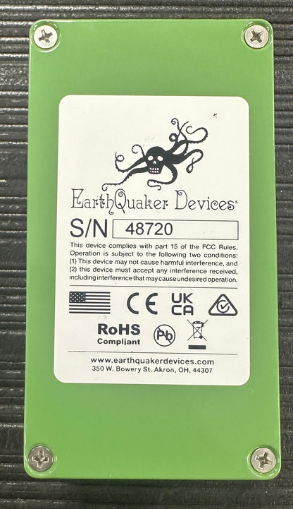 Bottom of Used EarthQuaker Devices Plumes Small Signal Shredder w/box TSS4231