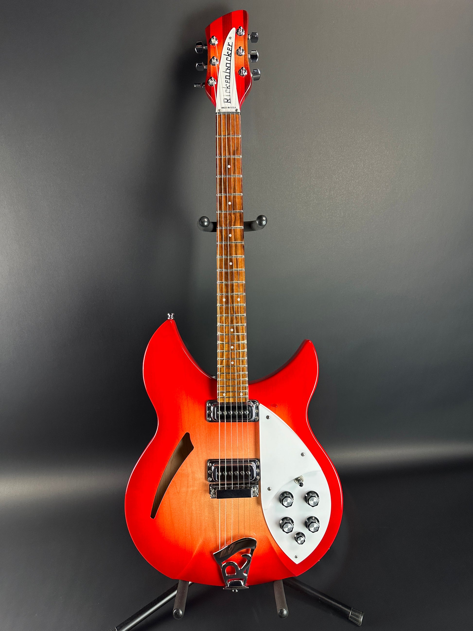 Full front of Used 2017 Rickenbacker 330 Fireglo.