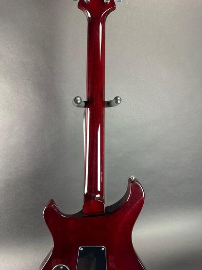 Back of neck of Used PRS Paul Reed Smith S2 Custom 24 Fire Red Burst.