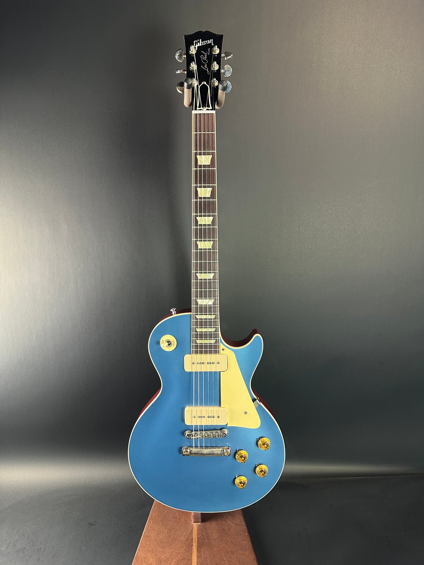 Used 2024 Gibson Custom Shop M2M 1956 Reissue Chambered Les Paul VOS Pelham Blue w/case TSU19136