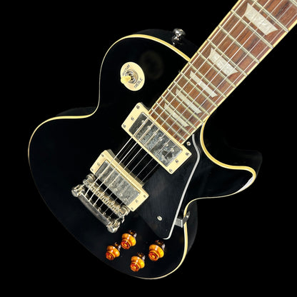 Front angle of Used Epiphone Les Paul Standard Ebony.