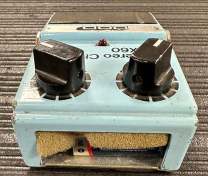 Back of Used 1982 DOD FX60 Stereo Chorus TSS4183