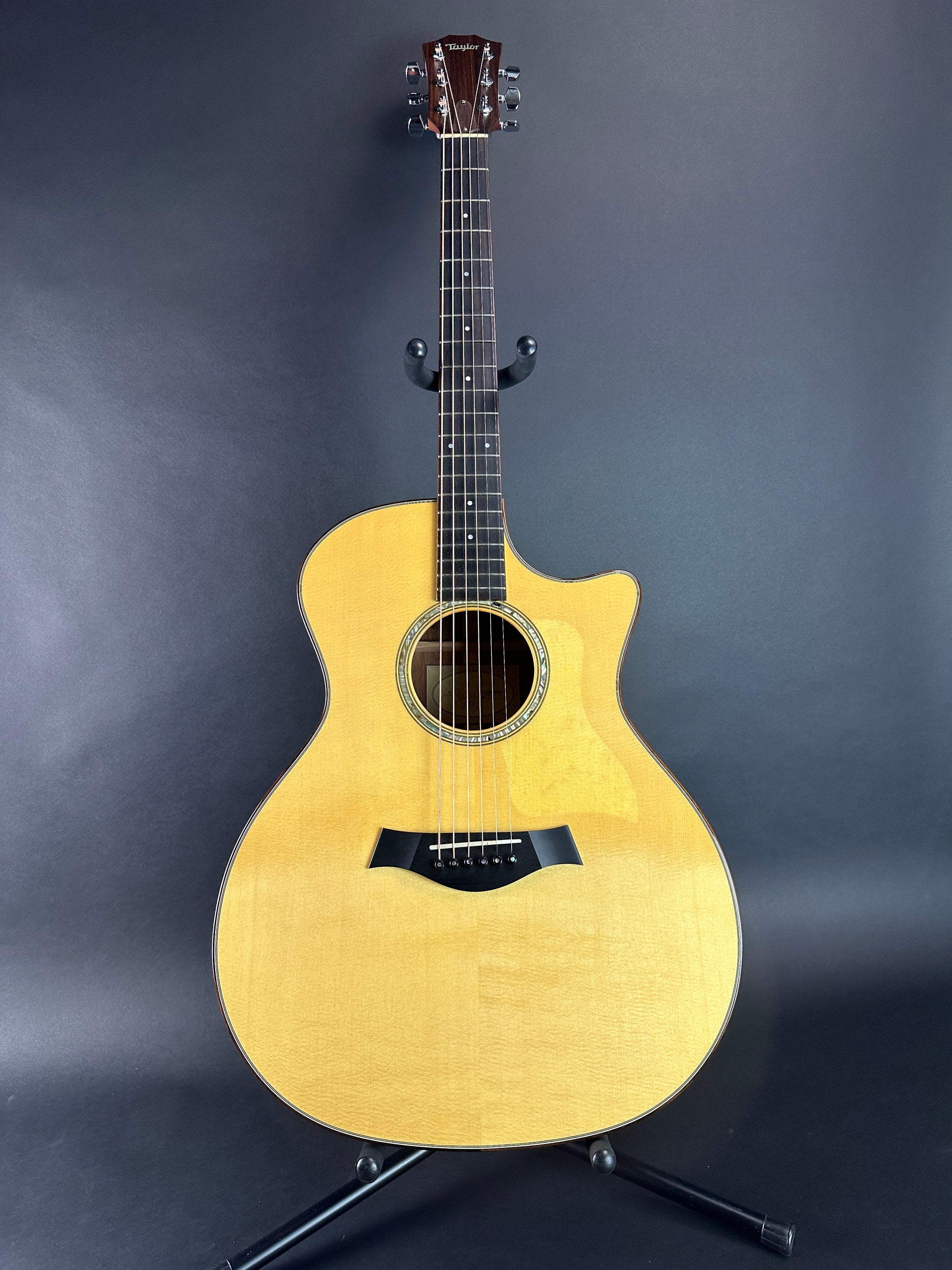 Full front of Used Taylor 514ce Natural.