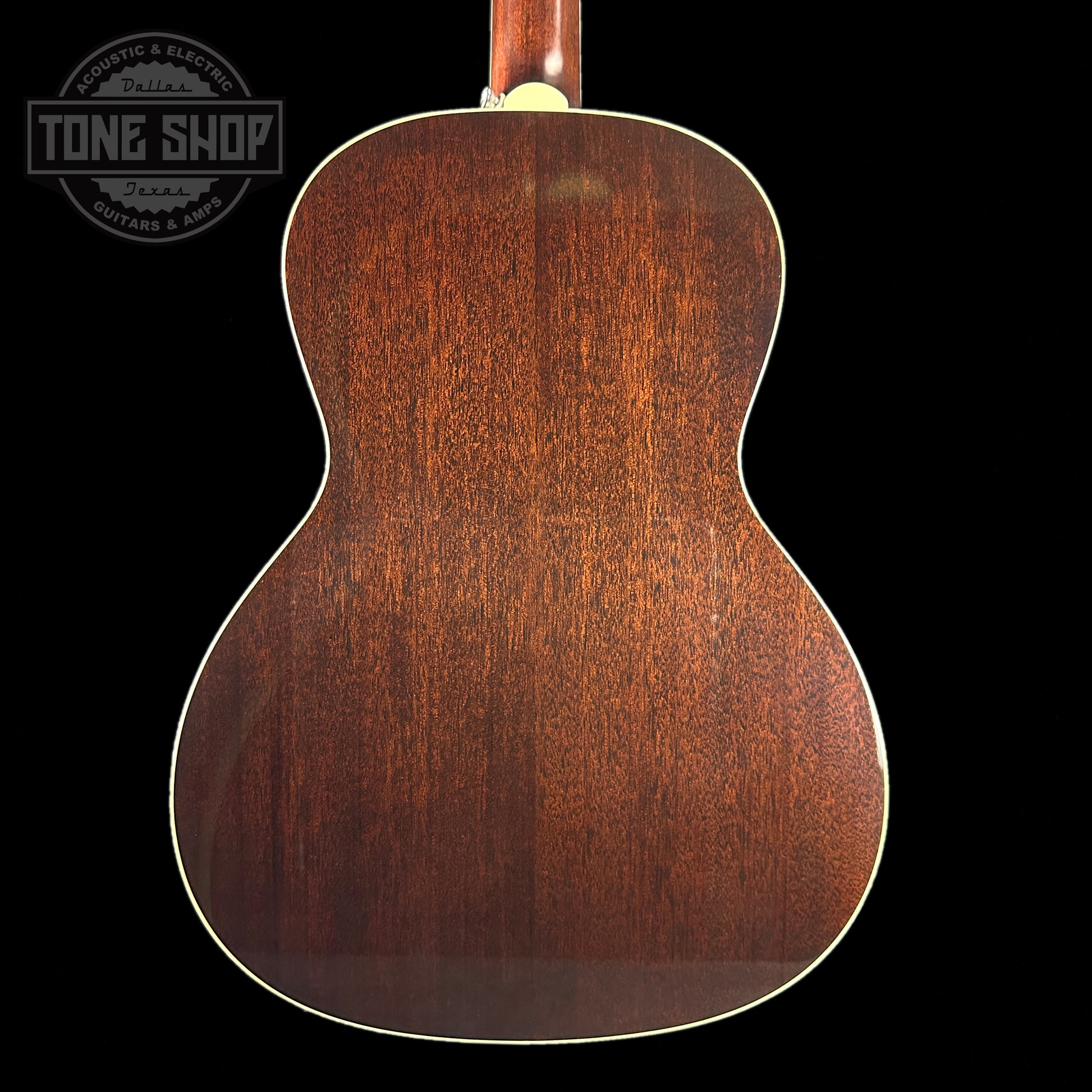 Back of body of Used Collings C10A Sunburst.