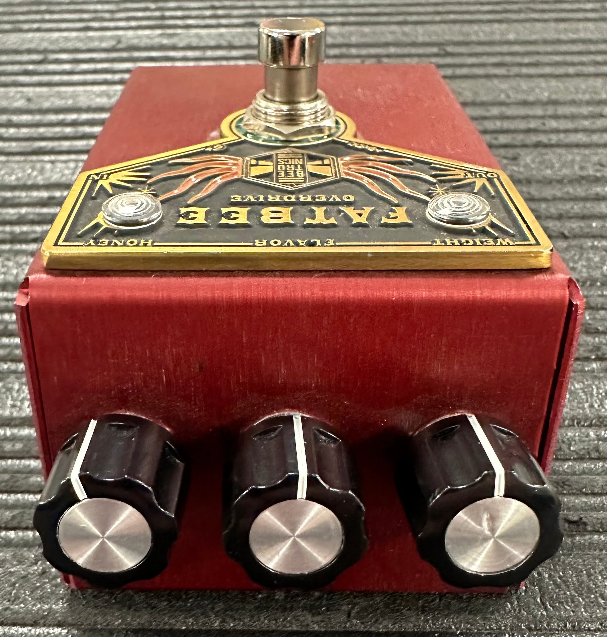 Back of Used Beetronics Fat Bee Overdrive Pedal TSS4259