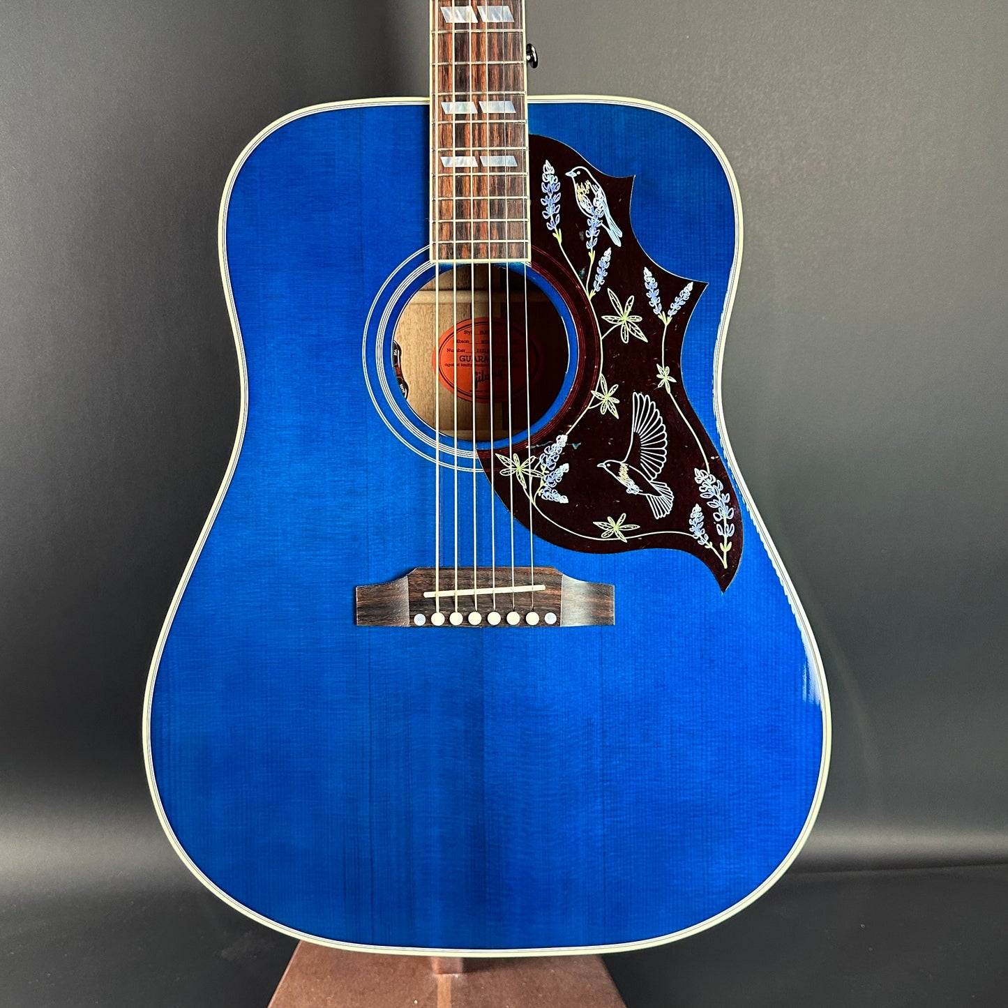 Front of Used Gibson Bluebird Miranda Lambert Signature.