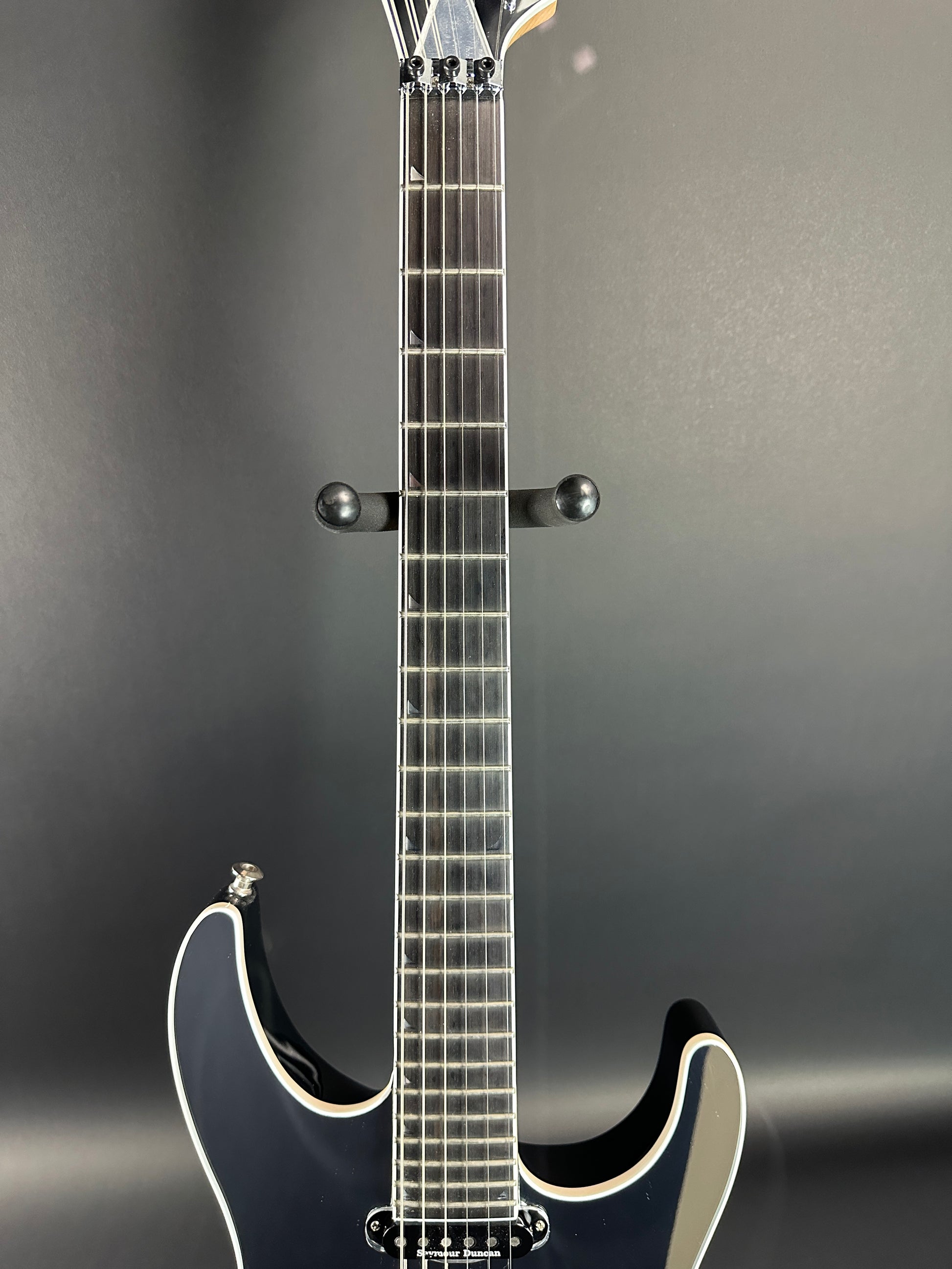 Fretboard of Used Jackson Pro Series Soloist SL3R Ebony Fingerboard Mirror.